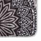 Preview: Teppich Waschbar 160x230 cm Schwarz und Grau