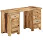 Preview: ARDEBO.de - Schreibtisch Massivholz Mango 140x50x77 cm
