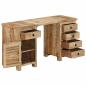 Preview: Schreibtisch Massivholz Mango 140x50x77 cm