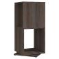 Preview: Drehregal Grau und Sonoma-Eiche 34,5x34,5x75,5 cm Holzwerkstoff