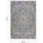 Preview: Outdoor-Teppich Flachgewebe 200x280 cm Blaues Muster