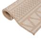 Preview: Outdoor-Teppich Flachgewebe 120x170 cm Braun Gestreift