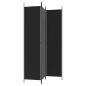 Preview: 3-tlg. Paravent Schwarz 150x220 cm Stoff