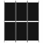 Preview: 3-tlg. Paravent Schwarz 150x180 cm Stoff