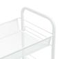 Preview: Küchenwagen 3 Etagen Weiß 46x26x64 cm Eisen