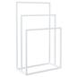 Preview: Handtuchst?nder Wei? 48x24x79 cm Eisen