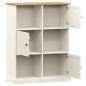 Preview: B?cherregal VIGO Wei? 90x35x114,5 cm Massivholz Kiefer