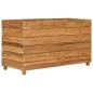 Preview: Hochbeet 100x40x55 cm Teak Altholz und Stahl