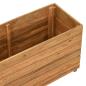Preview: Hochbeet 100x40x55 cm Teak Altholz und Stahl