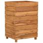 Preview: Hochbeet 50x40x72 cm Teak Altholz und Stahl