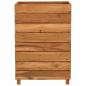 Preview: Hochbeet 50x40x72 cm Teak Altholz und Stahl