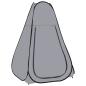 Preview: ARDEBO.de - Pop-Up Duschzelt Grau