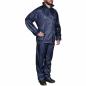 Preview: ARDEBO.de - Blaue Regenbekleidung für Männer 2-teilig mit Kapuze Größe L