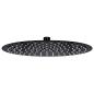 Preview: ARDEBO.de - Regenbrause Edelstahl 30 cm Rund Schwarz