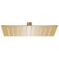 Preview: ARDEBO.de - Regenbrause Edelstahl 20x20 cm Quadrat Golden
