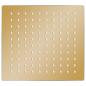 Preview: Regenbrause Edelstahl 20x20 cm Quadrat Golden