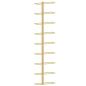 Preview: Wand-Weinregal für 9 Flaschen Golden Eisen