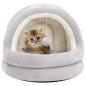Preview: ARDEBO.de - Katzenbett 40x40x35 cm Grau und Creme