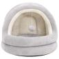 Preview: Katzenbett 40x40x35 cm Grau und Creme