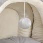 Preview: Katzenbett 40x40x35 cm Grau und Creme