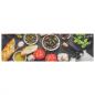 Preview: Küchenteppich Waschbar Wein & Essen 45x150 cm Samt