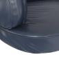 Preview: Hundebett Ergonomisch Schaumstoff Dunkelblau 88x65cm Kunstleder