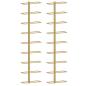 Preview: Wand-Weinregale für 9 Flaschen 2 Stk. Golden Eisen