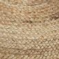 Preview: Handgefertigter Sitzpuff 40 x 45 cm Jute