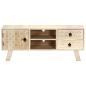 Preview: TV-Schrank 110 x 30 x 44 cm Massivholz Mango