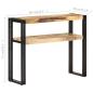 Preview: Konsolentisch 90x30x75 cm Raues Mangoholz