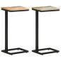 Preview: ARDEBO.de - Beistelltische 2 Stk. 31,5x24,5x64,5 cm Altholz Massiv