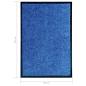 Preview: Fußmatte Waschbar Blau 40x60 cm