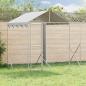 Preview: ARDEBO.de - Outdoor-Hundezwinger mit Dach Silber 6x2x2,5 m Verzinkter Stahl