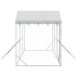 Preview: Outdoor-Hundezwinger mit Dach Silber 6x2x2,5 m Verzinkter Stahl