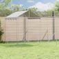 Preview: ARDEBO.de - Outdoor-Hundezwinger mit Dach Silbern 6x6x2,5m Verzinkter Stahl