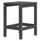 Preview: Adirondack-Gartenst?hle mit Hocker & Tisch HDPE Anthrazit