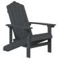 Preview: Adirondack-Gartenst?hle mit Tisch HDPE Anthrazit