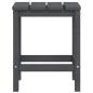 Preview: Adirondack-Gartenst?hle mit Tisch HDPE Anthrazit