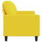 Preview: 2-Sitzer-Sofa Hellgelb 140 cm Stoff
