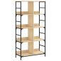 Preview: Bücherregal Sonoma-Eiche 78,5x33x153 cm Holzwerkstoff