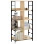 Preview: Bücherregal Sonoma-Eiche 78,5x33x153 cm Holzwerkstoff