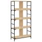 Preview: Bücherregal Sonoma-Eiche 78,5x33x153 cm Holzwerkstoff