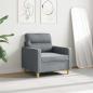 Preview: Sofasessel Hellgrau 60 cm Stoff