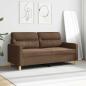 Preview: 2-Sitzer-Sofa Braun 140 cm Stoff