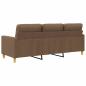 Preview: 3-Sitzer-Sofa Braun 180 cm Stoff
