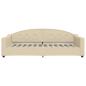 Preview: Tagesbett Ausziehbar Creme 100x200 cm Stoff