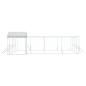 Preview: Outdoor-Hundezwinger mit Dach Silbern 10x8x2,5 m Stahl Verzinkt