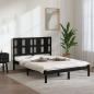 Preview: ARDEBO.de - Massivholzbett Schwarz Kiefer 140x190 cm