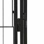 Preview: 32-tlg. Hundelaufstall Schwarz 100x50cm Stahl Pulverbeschichtet