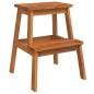 Preview: Tritthocker mit 2 Stufen 40x38x50 cm Massivholz Akazie